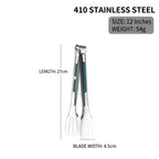 Stainless Steel Kitchen Tongs – Non-Slip Heat Resistant Cooking & Serving Tongs