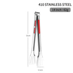 Stainless Steel Kitchen Tongs – Non-Slip Heat Resistant Cooking & Serving Tongs