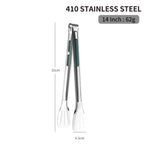 Stainless Steel Kitchen Tongs – Non-Slip Heat Resistant Cooking & Serving Tongs