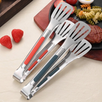 Stainless Steel Kitchen Tongs – Non-Slip Heat Resistant Cooking & Serving Tongs