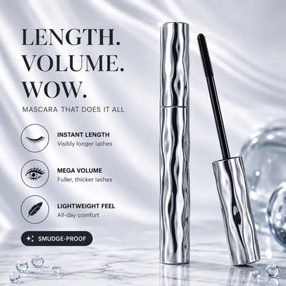 Volumizing Lengthening Smudge-Proof Mascara with Nourishing Formula👁️✨