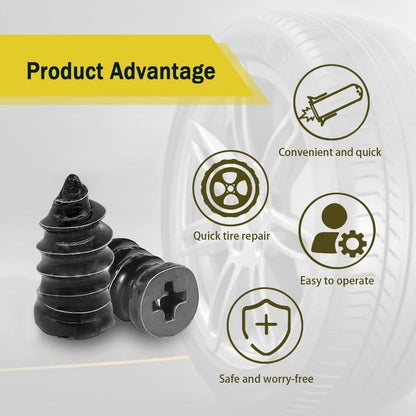 🔥 Last Day 50% OFF 🔥 60PCS Self-Sealing Tire Repair Rubber Nails Kit with 2 Sizes