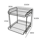 Multi-Layer Kitchen Storage Rack – Space-Saving Organizer for Cabinets & Countertops