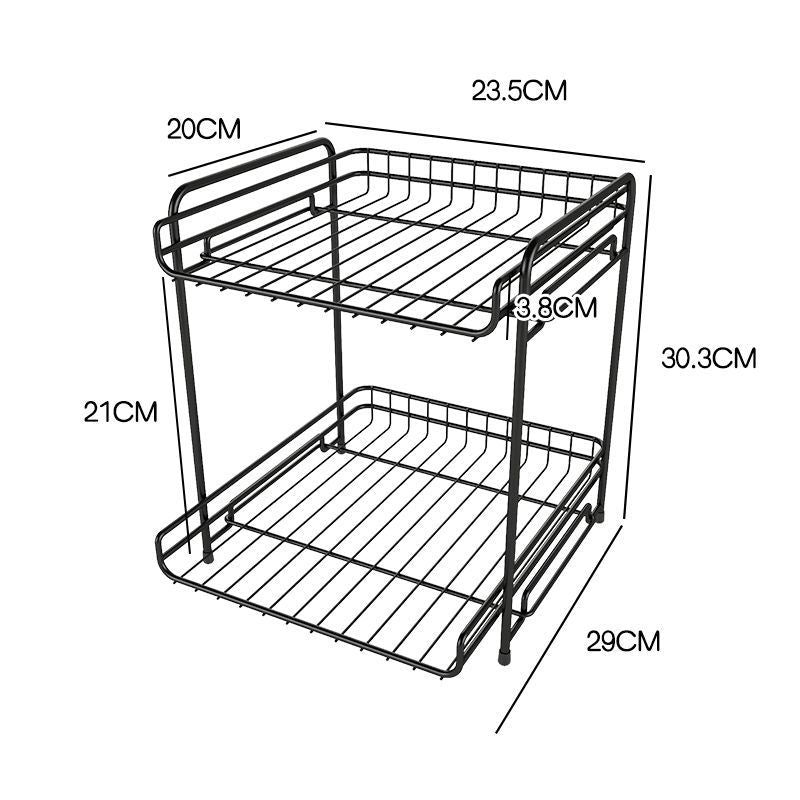 Multi-Layer Kitchen Storage Rack – Space-Saving Organizer for Cabinets & Countertops