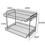 Multi-Layer Kitchen Storage Rack – Space-Saving Organizer for Cabinets & Countertops