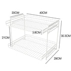 Multi-Layer Kitchen Storage Rack – Space-Saving Organizer for Cabinets & Countertops