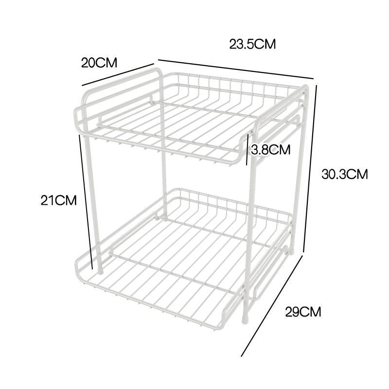 Multi-Layer Kitchen Storage Rack – Space-Saving Organizer for Cabinets & Countertops