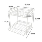 Multi-Layer Kitchen Storage Rack – Space-Saving Organizer for Cabinets & Countertops