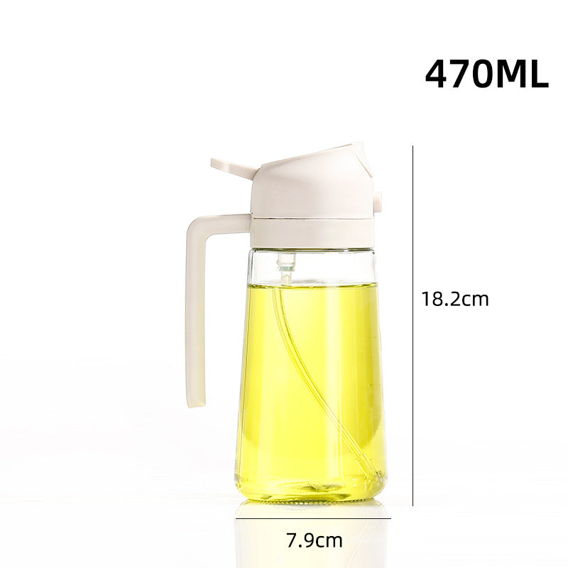 2-in-1 Oil Sprayer & Dispenser – Precision Spray & Pour Glass Oil Bottle
