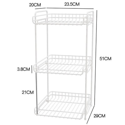 Multi-Layer Kitchen Storage Rack – Space-Saving Organizer for Cabinets & Countertops