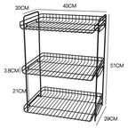 Multi-Layer Kitchen Storage Rack – Space-Saving Organizer for Cabinets & Countertops