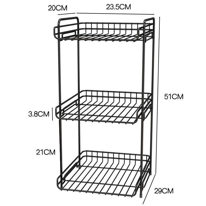Multi-Layer Kitchen Storage Rack – Space-Saving Organizer for Cabinets & Countertops