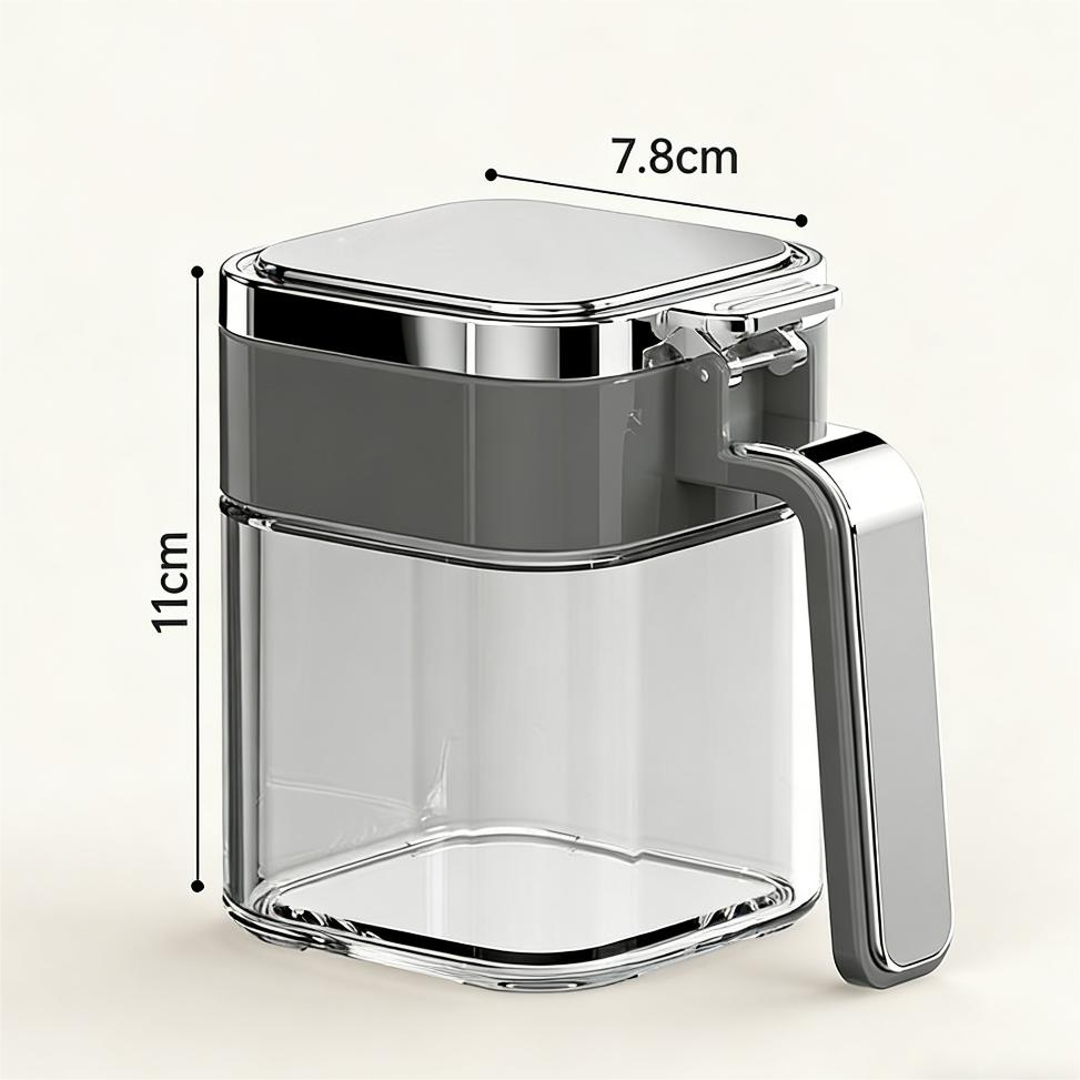 Smart Seasoning Jar – One-Press Lid & Airtight Storage