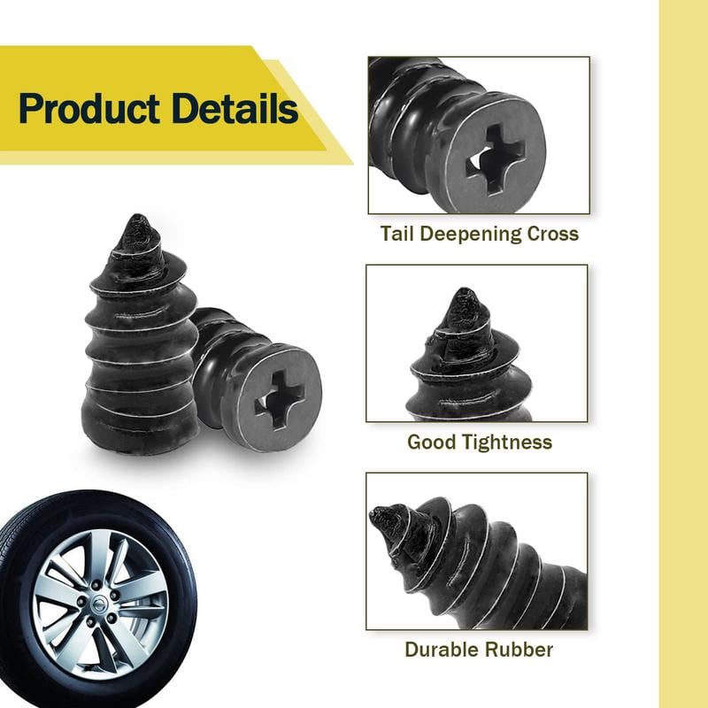 🔥 Last Day 50% OFF 🔥 60PCS Self-Sealing Tire Repair Rubber Nails Kit with 2 Sizes