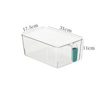 Clear Fridge Organizer Bins – Stackable Food Storage Containers with Easy-Grip Handles