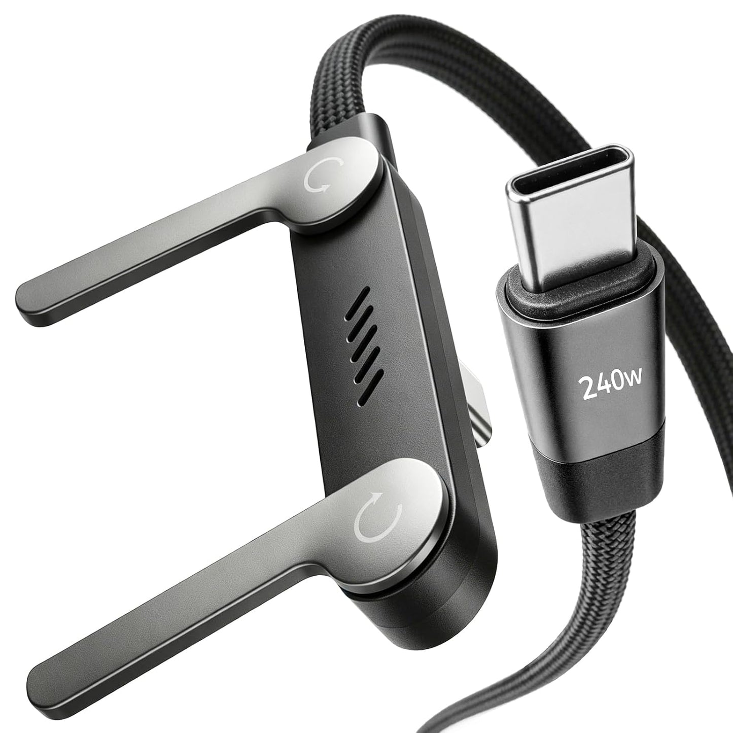 USB-C Fast-Charging Cable with Invisible Stand