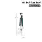 Stainless Steel Kitchen Tongs – Non-Slip Heat Resistant Cooking & Serving Tongs