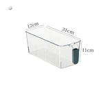 Clear Fridge Organizer Bins – Stackable Food Storage Containers with Easy-Grip Handles