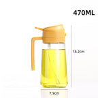 2-in-1 Oil Sprayer & Dispenser – Precision Spray & Pour Glass Oil Bottle