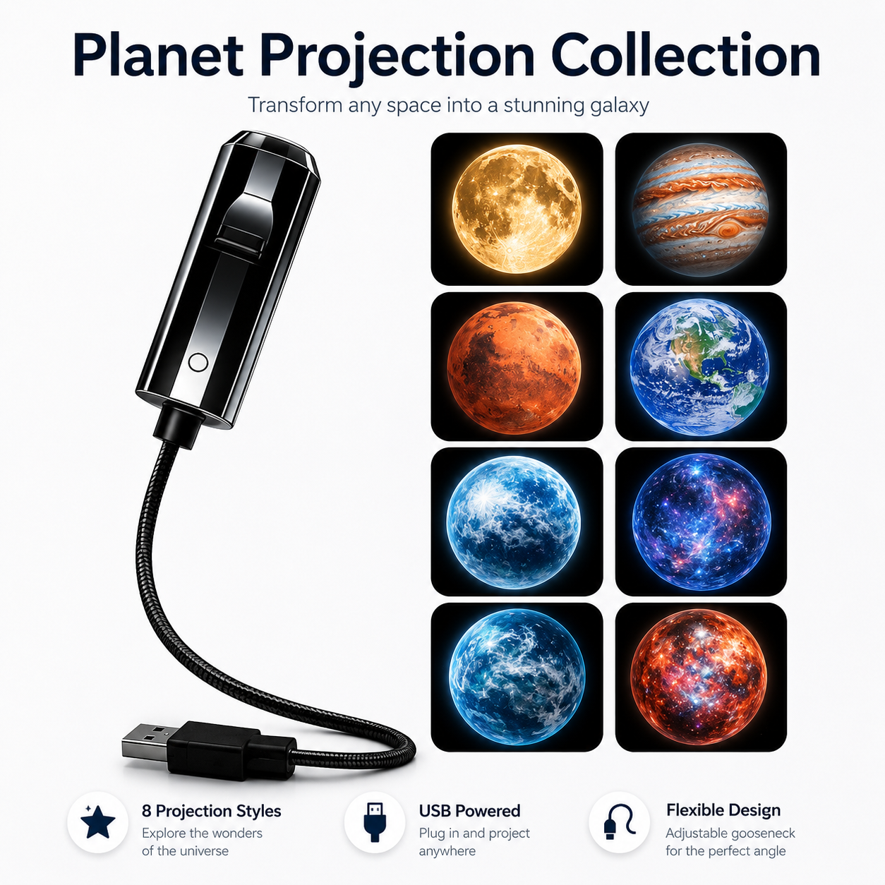 ✨ Plug-and-Play HD Star Projecto