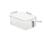 Clear Fridge Organizer Bins – Stackable Food Storage Containers with Easy-Grip Handles