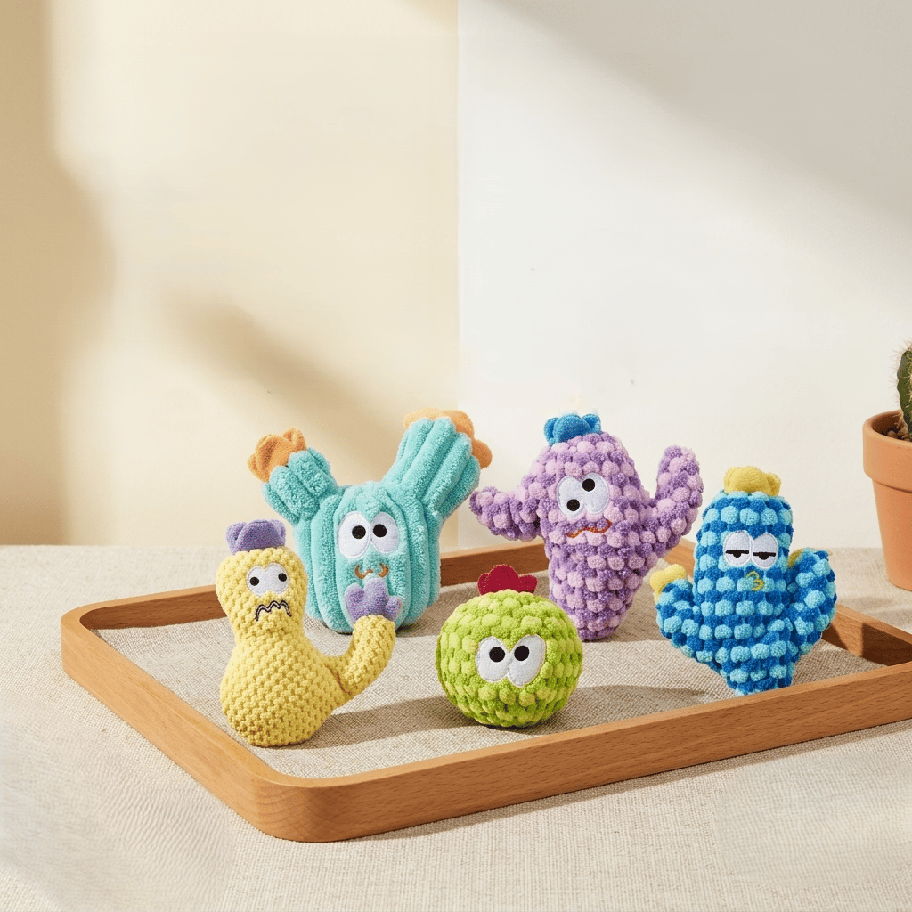 🎁Last Day Promotion 49% OFF🔥5pcHandmade Soft Cactus Kitten Chew Toys with Natural Catnip
