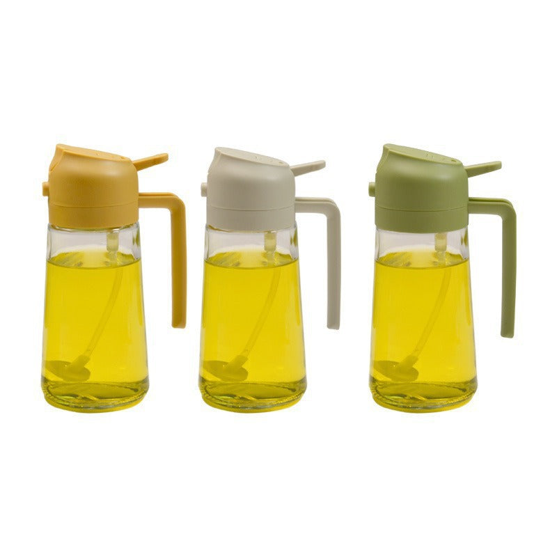 2-in-1 Oil Sprayer & Dispenser – Precision Spray & Pour Glass Oil Bottle