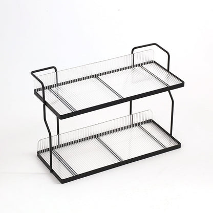 Wall-Mounted Kitchen Organizer Rack – No-Drill Storage Shelf for Countertop & Bathroom