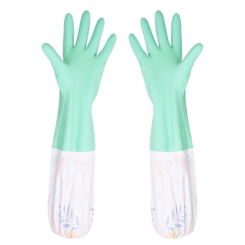 Heavy-Duty Latex Cleaning Gloves – Non-Slip Waterproof Dishwashing Gloves
