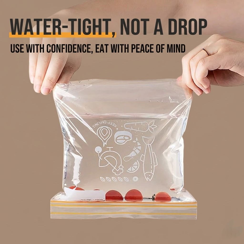 Reusable Ziplock Food Storage Bags – Thickened Leakproof Freezer Bags (Multi Size)  Product Description