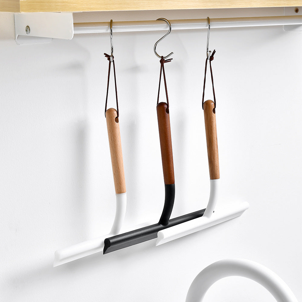 Silicone Squeegee Cleaner – Streak-Free Water Wiper with Wooden Handle
