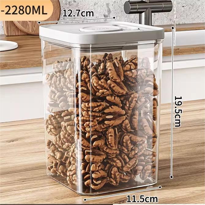 Airtight Food Storage Containers – Stackable Kitchen Pantry Organizer (Multi Sizes)