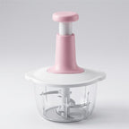 Manual Food Chopper – Multi-Layer Blade Vegetable & Meat Grinder