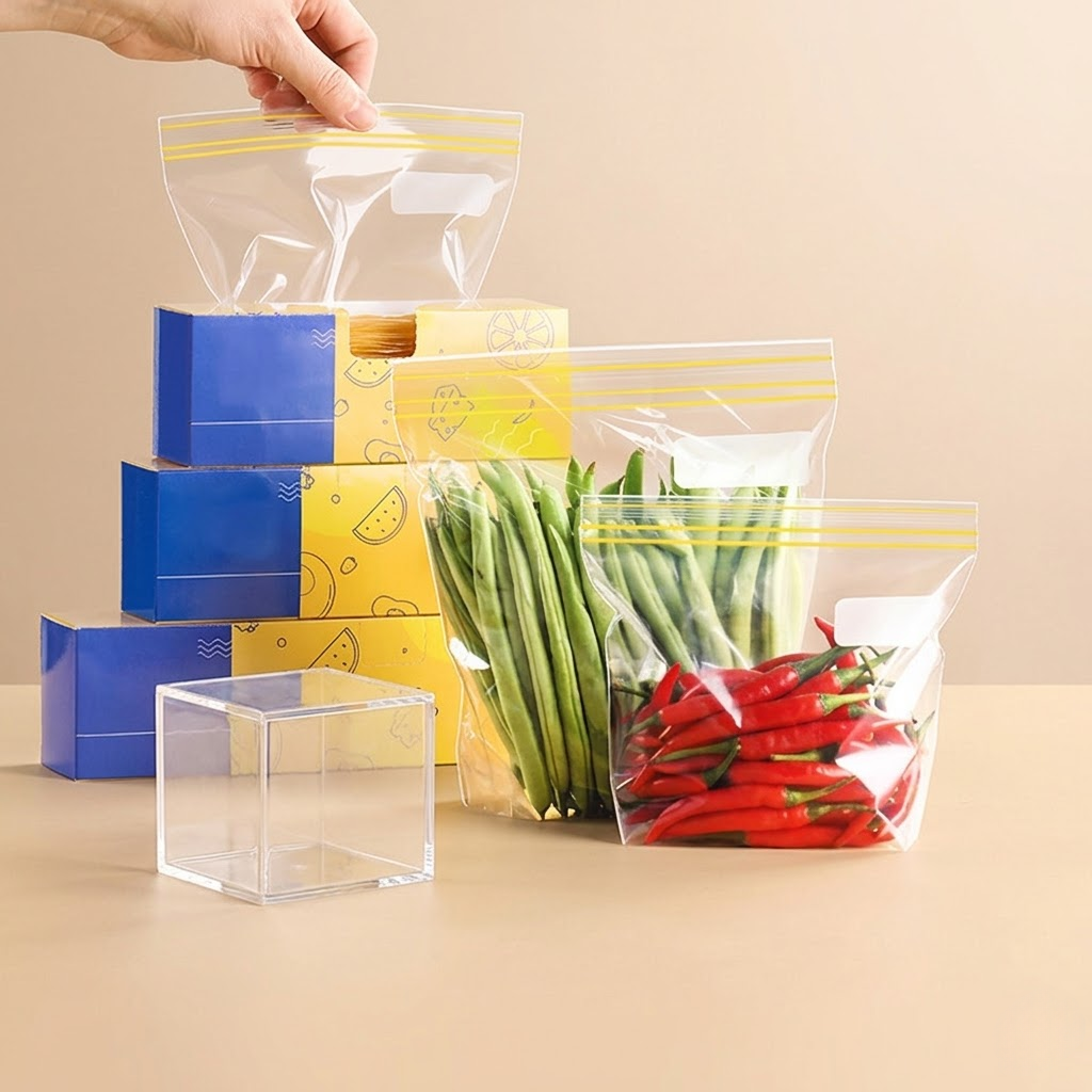 Reusable Ziplock Food Storage Bags – Thickened Leakproof Freezer Bags (Multi Size)  Product Description
