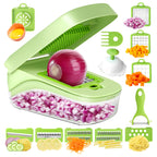 12-in-1 Vegetable Chopper & Slicer – Multi-Blade Kitchen Cutting Set