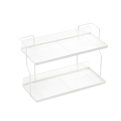 Wall-Mounted Kitchen Organizer Rack – No-Drill Storage Shelf for Countertop & Bathroom