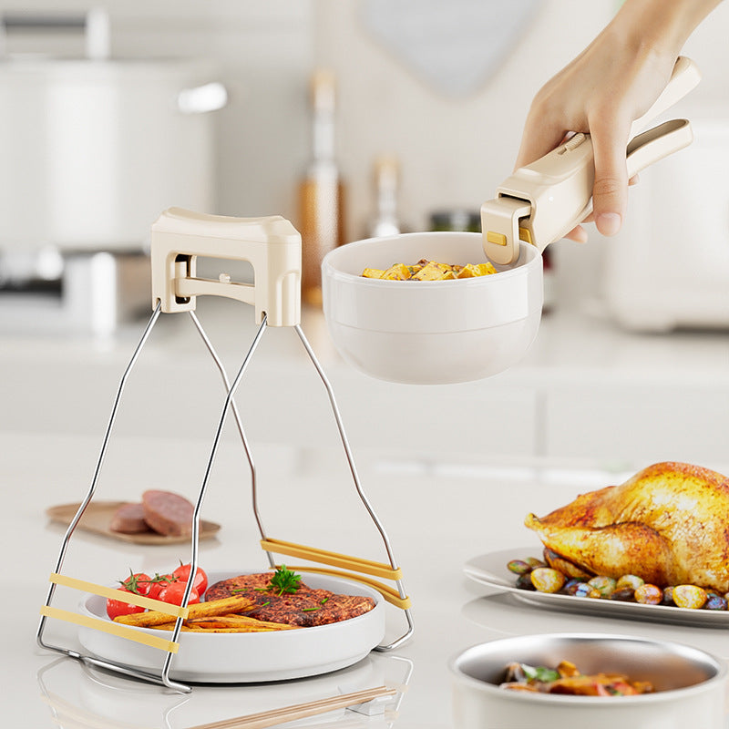 Anti-Scald Plate Lifter – Non-Slip Heat Resistant Pot & Dish Gripper