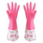 Heavy-Duty Latex Cleaning Gloves – Non-Slip Waterproof Dishwashing Gloves
