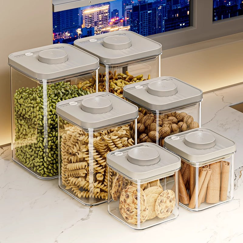 Airtight Food Storage Containers – Stackable Kitchen Pantry Organizer (Multi Sizes)