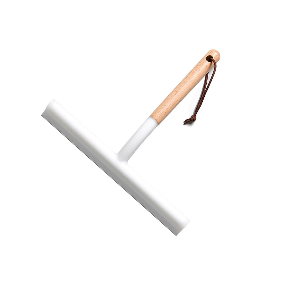 Silicone Squeegee Cleaner – Streak-Free Water Wiper with Wooden Handle