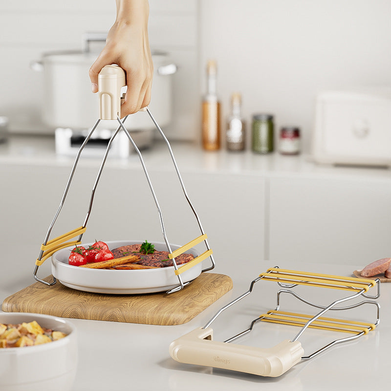 Anti-Scald Plate Lifter – Non-Slip Heat Resistant Pot & Dish Gripper