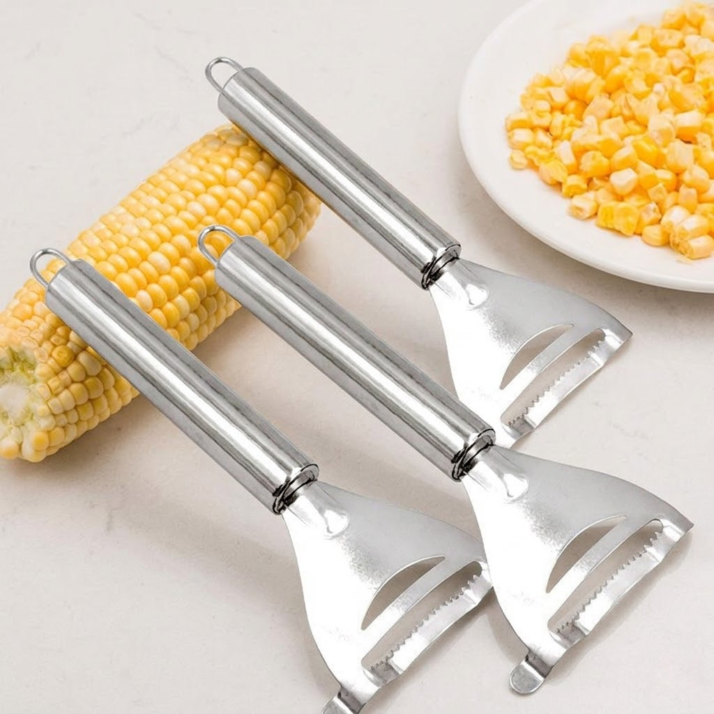 Stainless Steel Corn Stripper – Fast & Easy Corn Kernel Remover