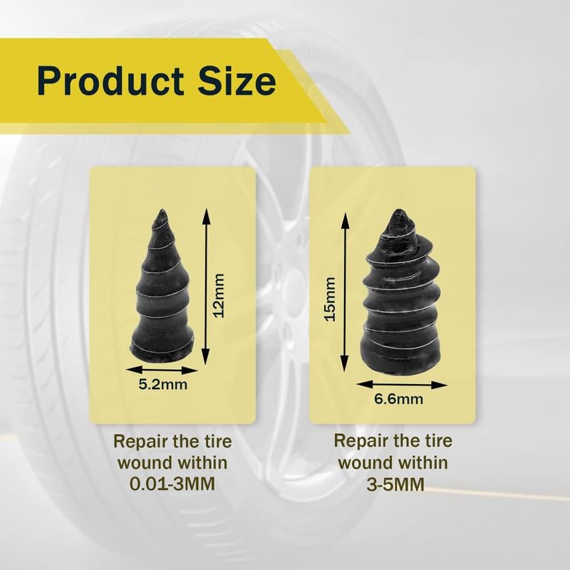 🔥 Last Day 50% OFF 🔥 60PCS Self-Sealing Tire Repair Rubber Nails Kit with 2 Sizes