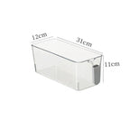Clear Fridge Organizer Bins – Stackable Food Storage Containers with Easy-Grip Handles