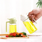 2-in-1 Oil Sprayer & Dispenser – Precision Spray & Pour Glass Oil Bottle