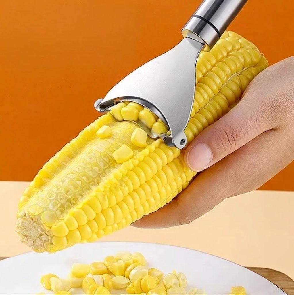 Stainless Steel Corn Stripper – Fast & Easy Corn Kernel Remover