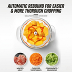 Manual Food Chopper – Multi-Layer Blade Vegetable & Meat Grinder