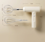 Wireless Electric Hand Mixer – 3-Speed Rechargeable Whisk for Baking & Cooking