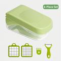 12-in-1 Vegetable Chopper & Slicer – Multi-Blade Kitchen Cutting Set