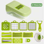 12-in-1 Vegetable Chopper & Slicer – Multi-Blade Kitchen Cutting Set